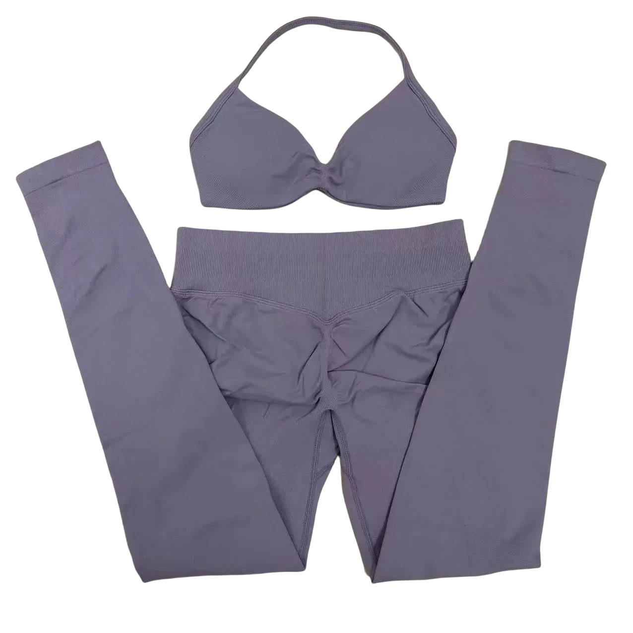 2 Piece Yoga Set Strappy Bra&Leggings Gril's Women's Resistance Training Yoga Pilates Gym Workout Suit High Elastic Seamless Set