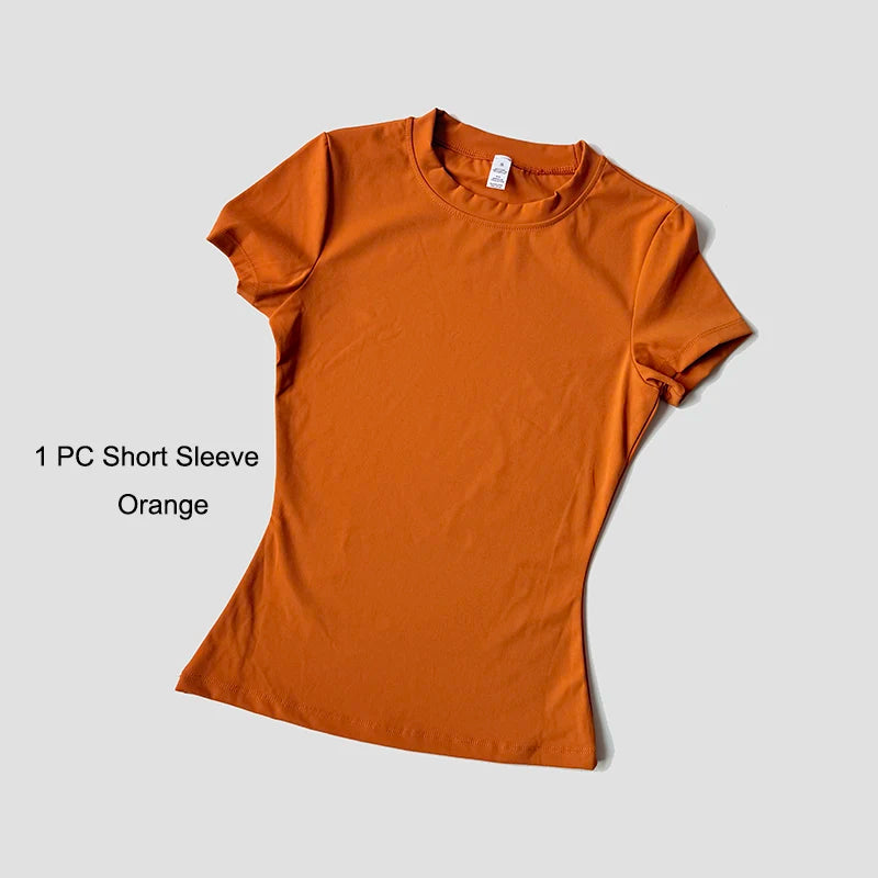 The Seamless Sculpt Short-Sleeve Set