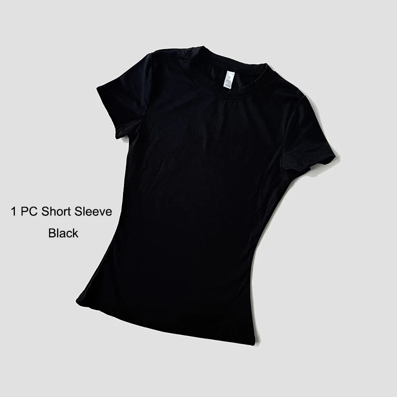The Seamless Sculpt Short-Sleeve Set