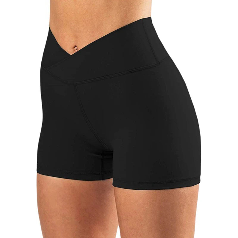 The Contour Knit V-Cross Yoga Shorts