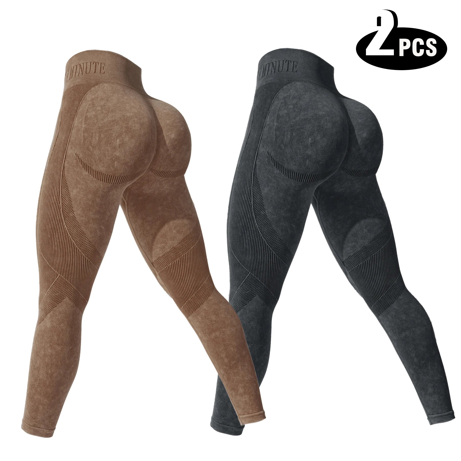 ElevateSculpt" Seamless 2-Pack Leggings