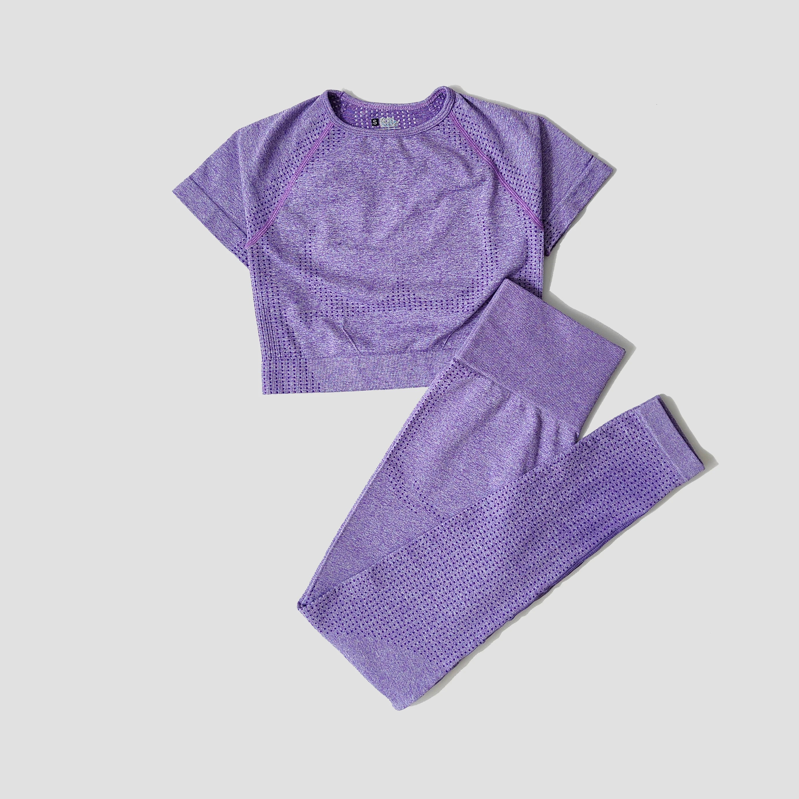 2/3/5PCS Seamless Women Yoga Set Workout Sportswear Gym Clothing Fitness Long Sleeve Crop Top High Waist Leggings Sports Suits