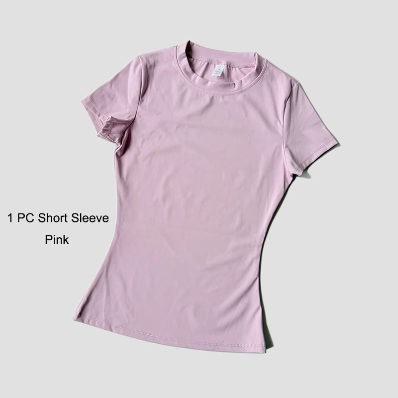 The Seamless Sculpt Short-Sleeve Set