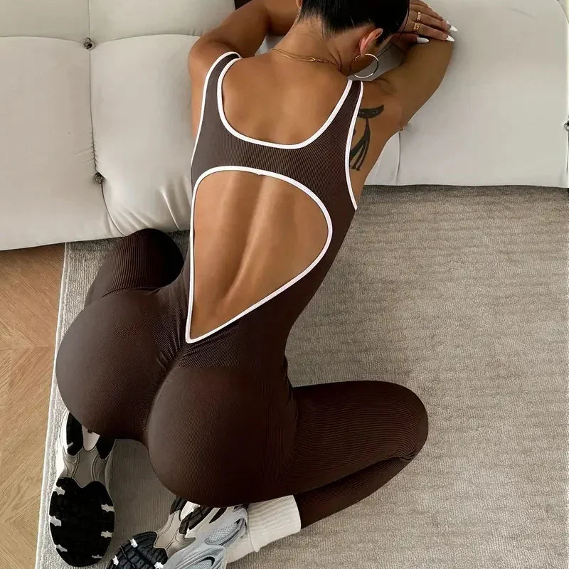 Seamless Ribbed Performance Jumpsuit