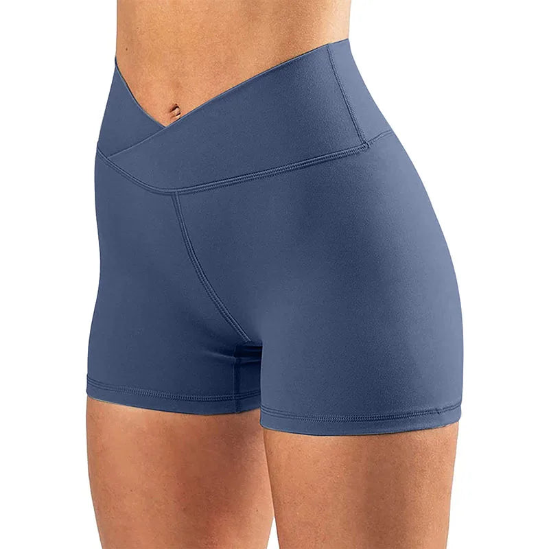 The Contour Knit V-Cross Yoga Shorts