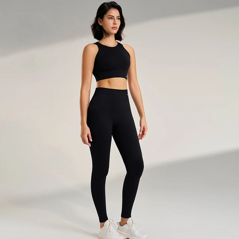 NAQIYAYABEI Seamless High-Waist Yoga Set
