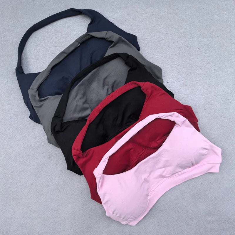 Shorts Set 2 Pieces Seamless Yoga Set Workout Tracksuit Women Halter Sport Bra And Low Waist Scrunch Bum Gym Shorts Suits