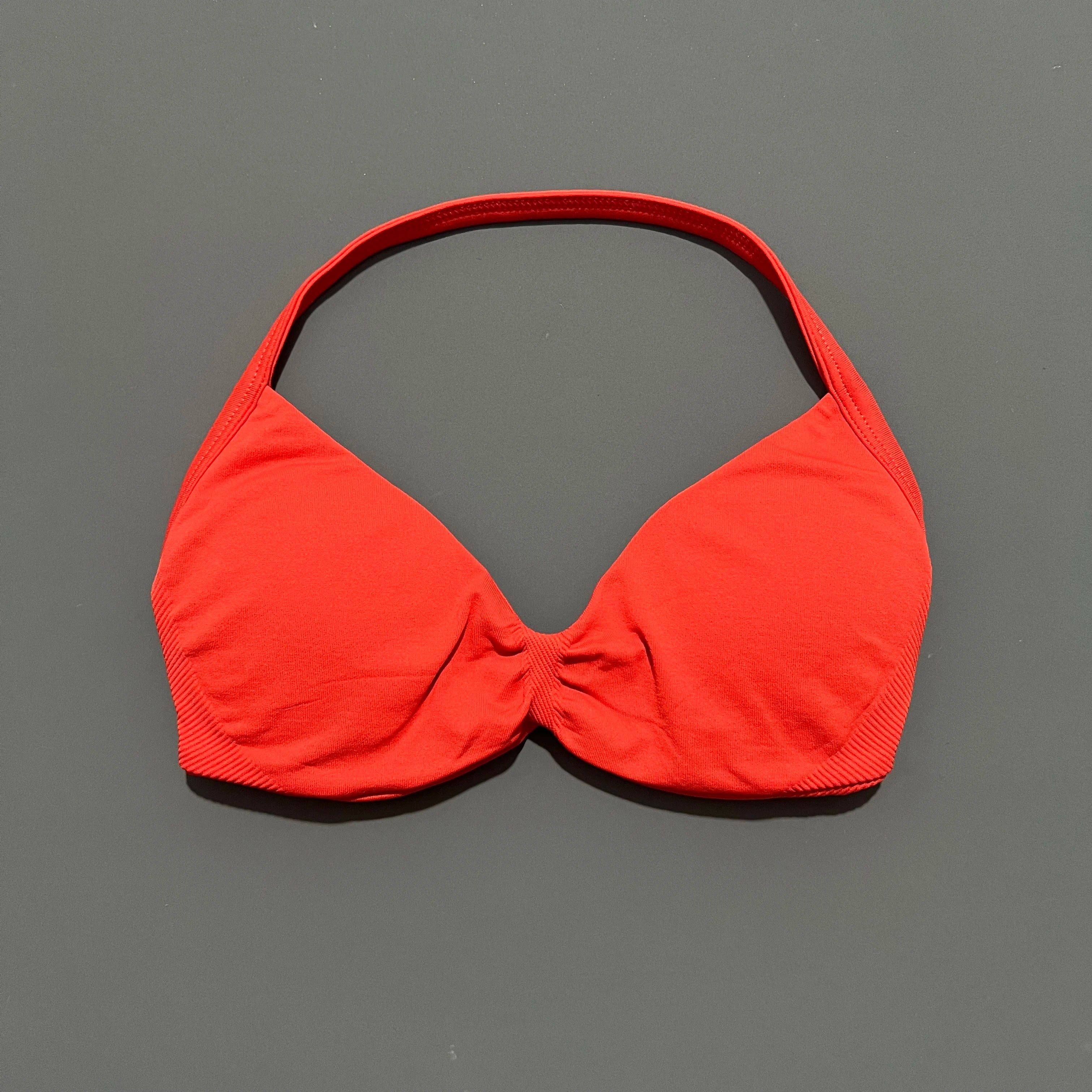 HISTELLO Impact Strappy Bra Gym Top High Support With Pads bra Women Seamless Halter Sports Bras Scrunch Workout Yoga Underwear