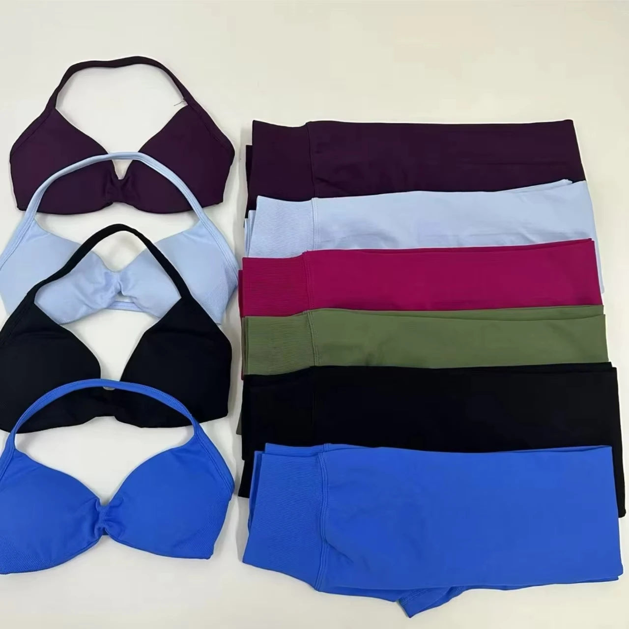 2 Piece Yoga Set Strappy Bra&Leggings Gril's Women's Resistance Training Yoga Pilates Gym Workout Suit High Elastic Seamless Set