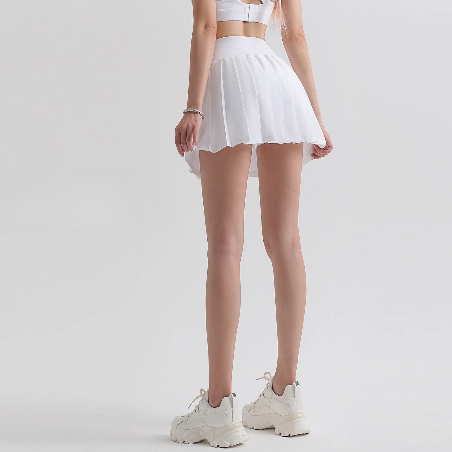 1/2/3Pcs Workout Sets Womens Seamless Gym Sportswear Shock-proof Sport Bra High Waist Yoga Pants Gym Leggings Tennis Skirt