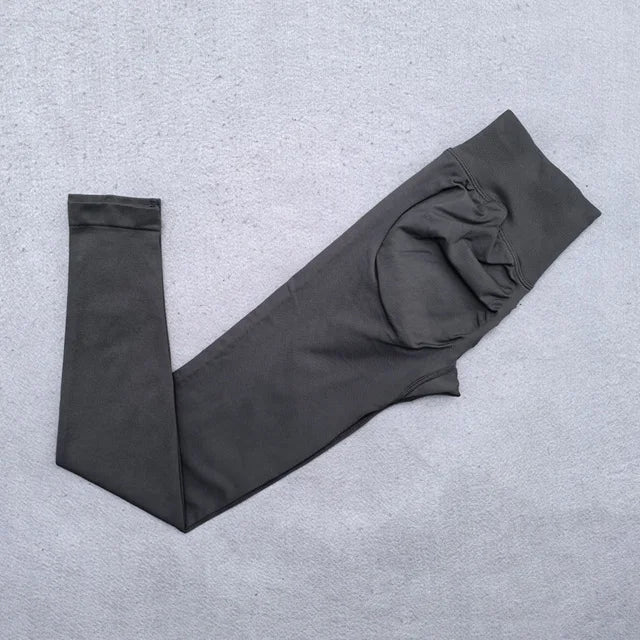 Legging Set Seamless Yoga Set Women Sportswear Scrunch Bum Gym Leggings Halter Sports Bra 2 Piece Workout Clothes