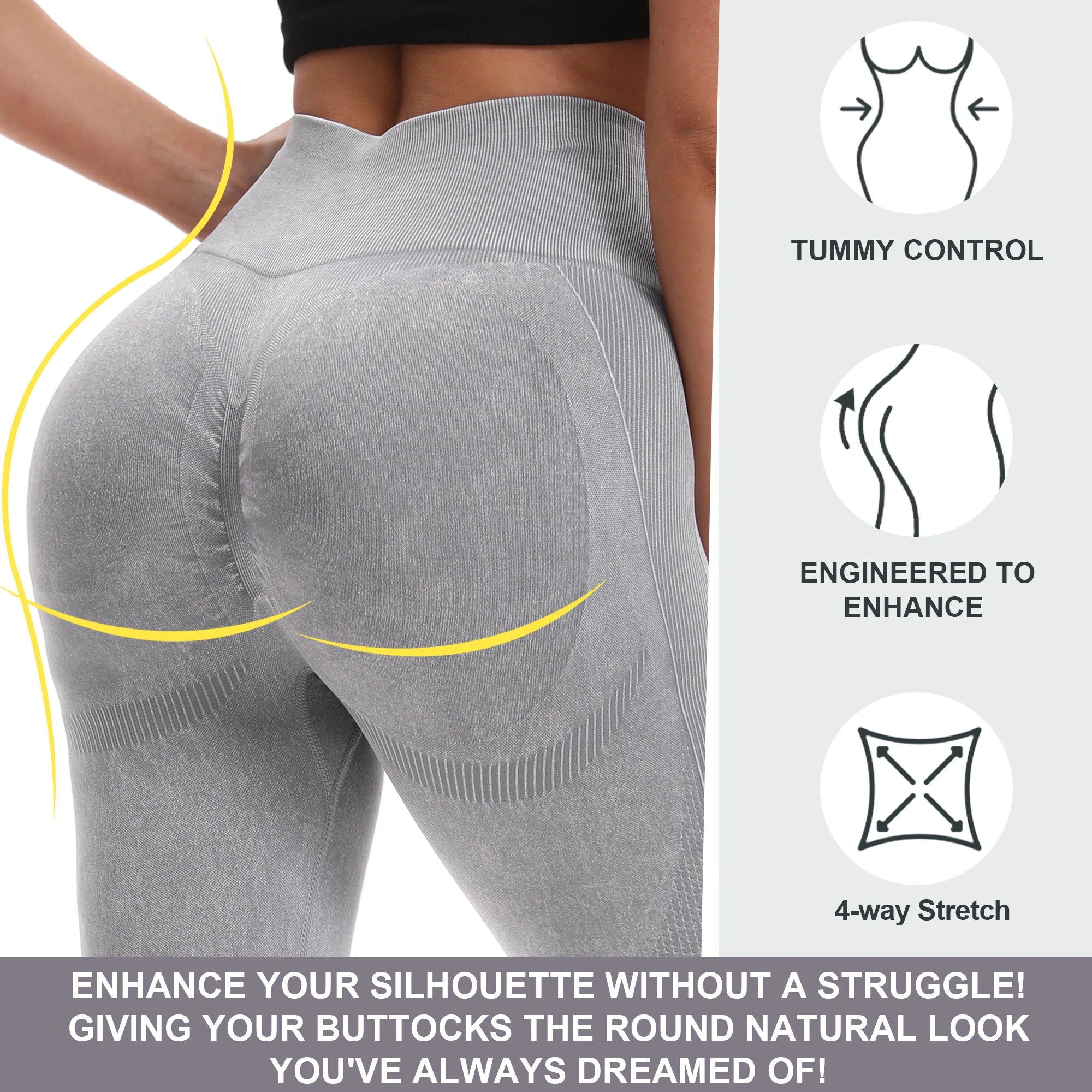 ElevateSculpt" Seamless 2-Pack Leggings