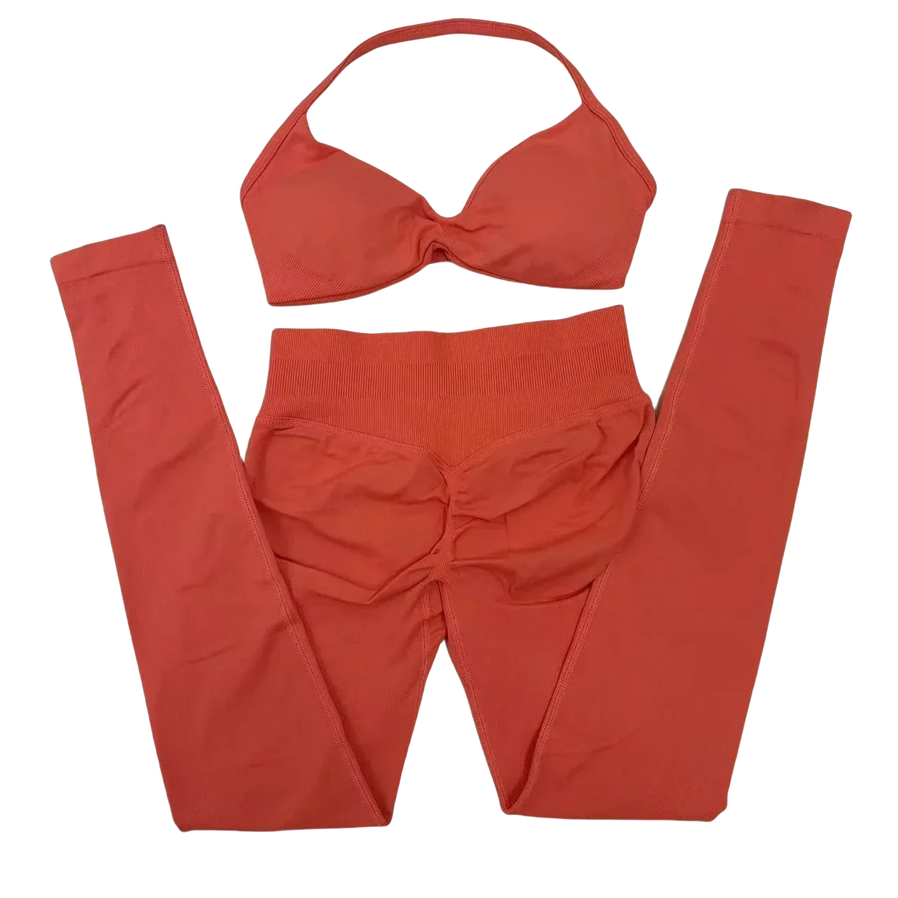 2 Piece Yoga Set Strappy Bra&Leggings Gril's Women's Resistance Training Yoga Pilates Gym Workout Suit High Elastic Seamless Set