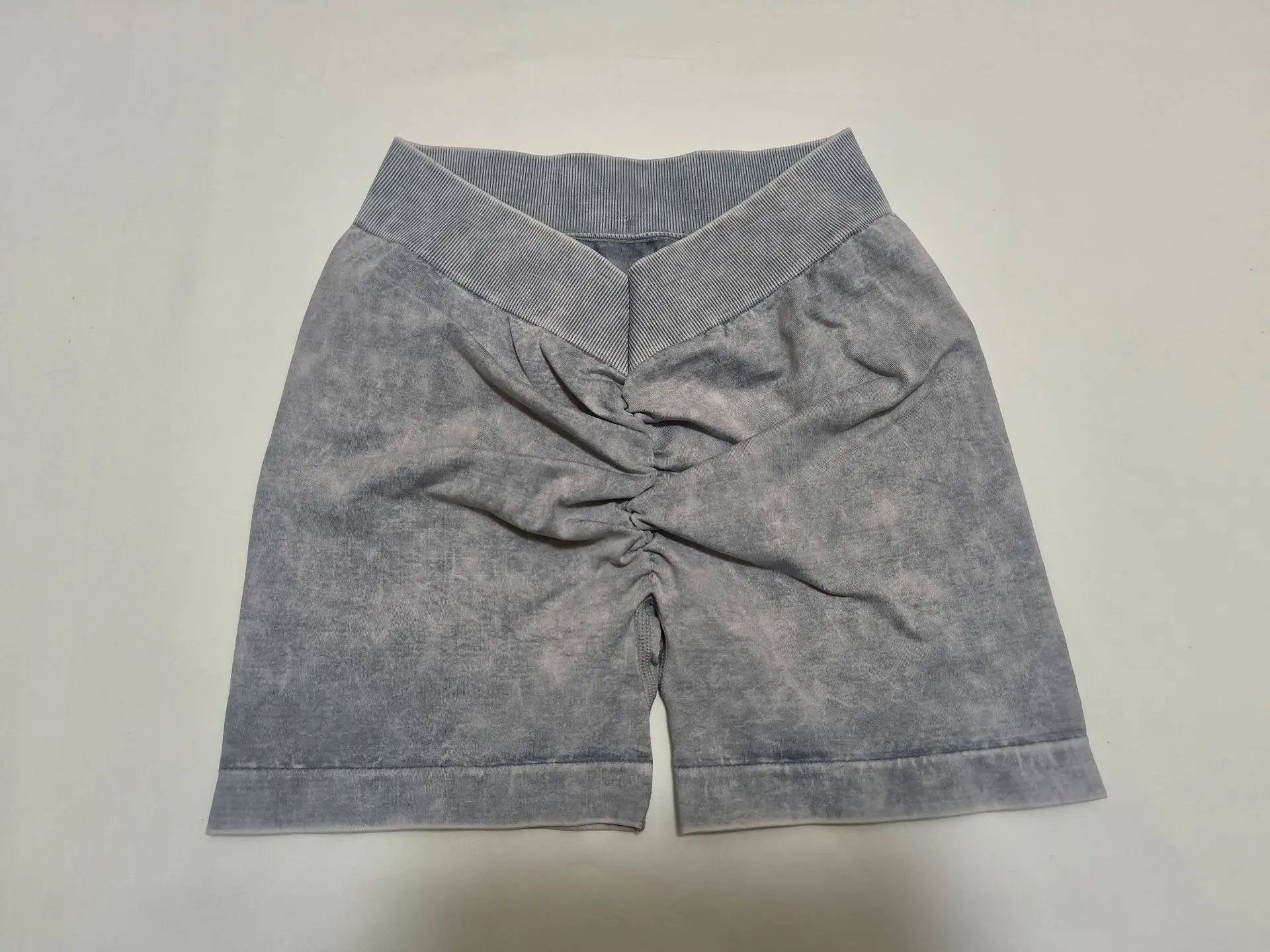 Sports High Waist Leggings Women V-back Waist Tights Stretchy Slim Yoga Fitness Set Seamless Short Sleeve Shorts and Pants Set