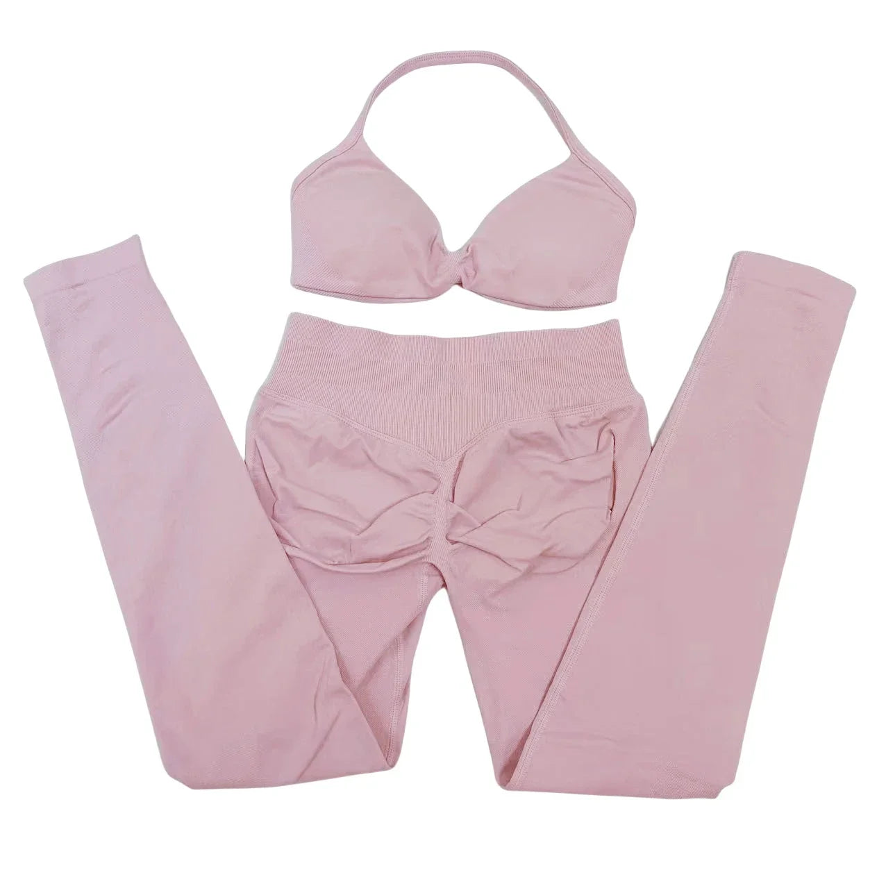 2 Piece Yoga Set Strappy Bra&Leggings Gril's Women's Resistance Training Yoga Pilates Gym Workout Suit High Elastic Seamless Set