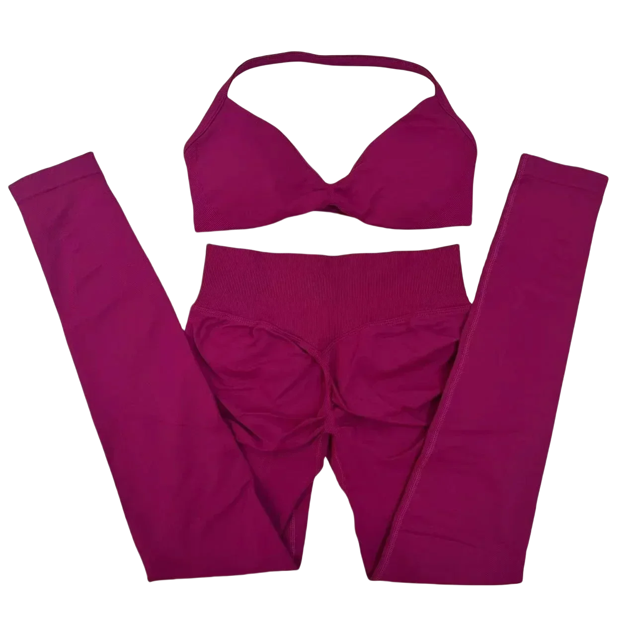 2 Piece Yoga Set Strappy Bra&Leggings Gril's Women's Resistance Training Yoga Pilates Gym Workout Suit High Elastic Seamless Set