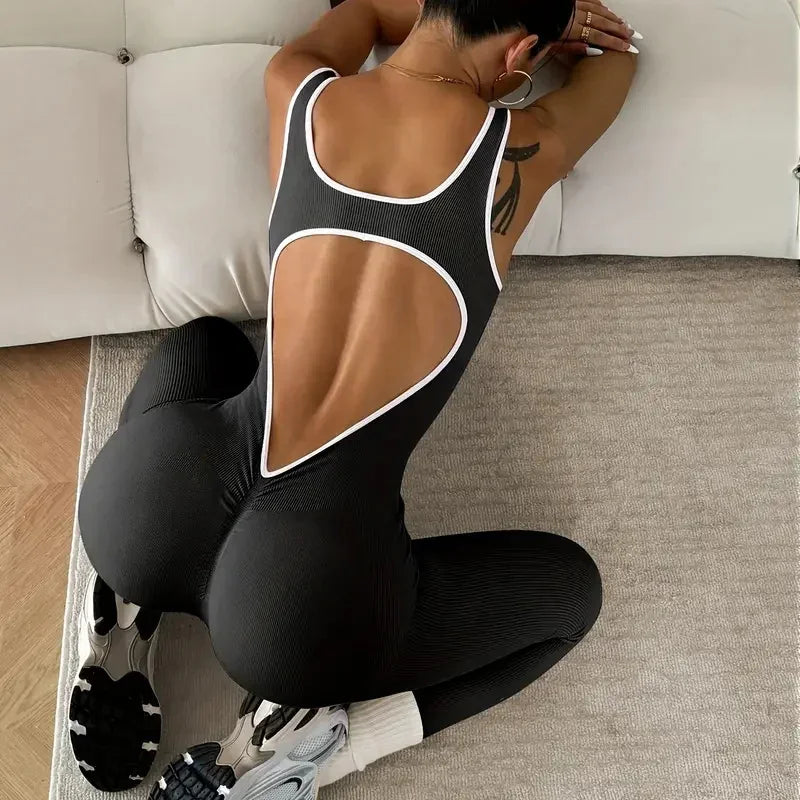Seamless Ribbed Performance Jumpsuit