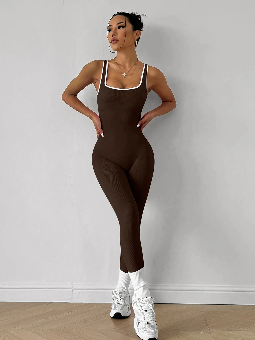 Seamless Ribbed Performance Jumpsuit